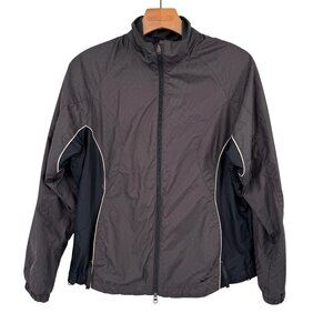 Nike Womens Gray Polyester running Jacket Size Small windbreaker